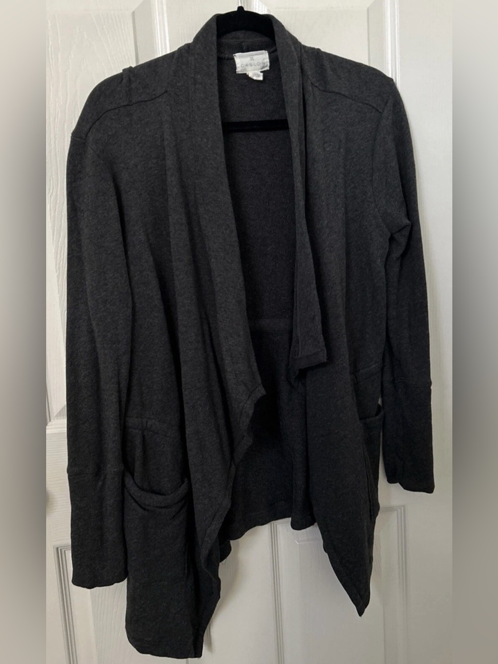 Caslon Charcoal Knit Cardigan